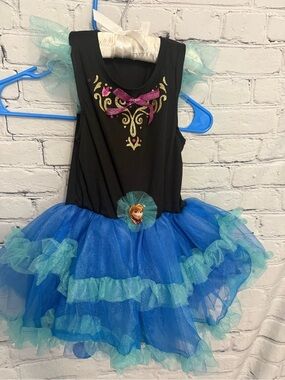 Disney Princess Anna frozen Tutu Costume child small 4-6 Halloween new